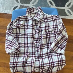 Plaid women’s flannel shirt